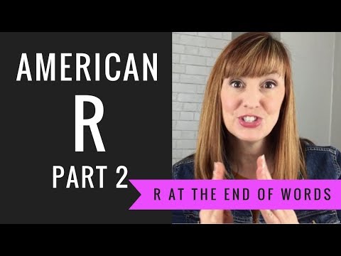 When R ends a word use?
