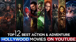 Top 12 Best Hollywood Action Adventure \u0026 Fantasy Movies on YouTube in Hindi | Ep 8