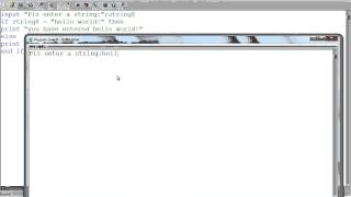 just basic tutorial 4 if statements