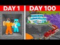 Spending 100 Days in a CAVE ONLY Minecraft World!