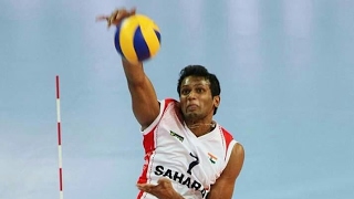 Anup d'costa volleyball warm up attack best volleyball player