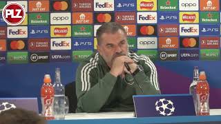 Postecoglou shuts down journalist after being questioned about Celtic's UCL ticket prices