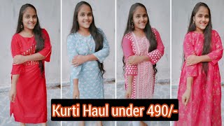 ఒకటి పెడితే ఇంకొకటి వచ్చింది 😡😔 | Meesho kurti/kurta haul under 490/- | Best quality Kurtis