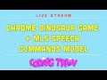 Coding Train Live 179: Chrome Dinosaur Game + ml5 Speech Commands Model