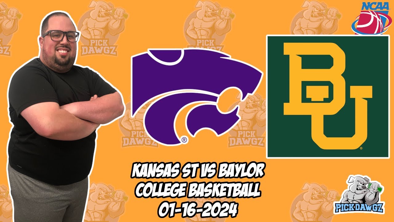 Kansas State Vs Baylor 1/16/24 Free College Basketball Picks And ...