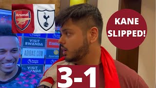 Arsenal 3-1 Tottenham | Arsenal fan ecstatic reaction to North London Derby win | The Sidelines