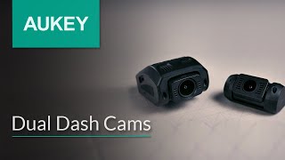 AUKEY 1080p Front and Rear Dual Dash Cams DR02D