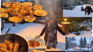 Stuck In A Snow Storm 🌨️ ❄️| Yummy Air Fryer Chinese Food | Jab Kuch Na Pakane Ko Ho ?🤔