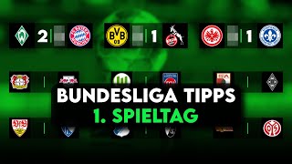 Bundesliga Prognose | 1. Spieltag Tipps & Vorschau | 2023/24