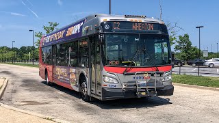 WMATA New Flyer XDE40 7254 on Route C2 Ride