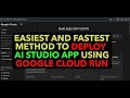 Fastest Way to Deploy AI Studio App on Google Cloud Run (Under 5 Minutes!)
