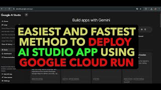 Fastest Way to Deploy AI Studio App on Google Cloud Run (Under 5 Minutes!)
