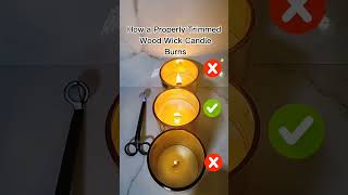 How a Properly Trimmed Wood Wick Candle Burns