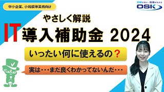 やさしく解説「IT導入補助金2024」～何に使える？上手に活用！ ～10/15終了