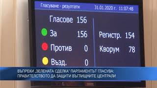 Въпреки „зелената сделка” парламентът гласува: Правителството да защити въглищните централи