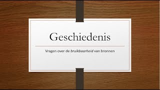 Bruikbaarheid van bronnen (geschiedenis)