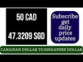 canadian dollar to singapore dollar exchange rates today 12 february 2025 cad to sgd