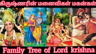 Lord Krishna family tree | lord krishna Wives and Children | Krishna Sons