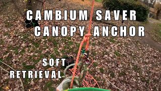 How I make an SRT Canopy anchor with cambium saver with soft retrieval (SRT Climbing technique)