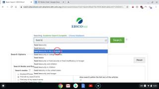 Using EBSCOhost (Academic Search Complete)
