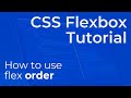 Flex Order Explained - Beginner CSS Flexbox Tutorial
