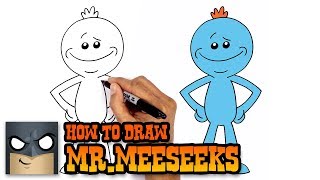 How to Draw Mr.Meeseeks | Rick and Morty (Step by Step Drawing Tutorial)