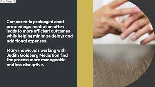 Divorce Mediation | Boca Raton, FL | Judith Goldberg Mediation