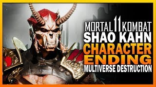 Mortal Kombat 11 Shao Kahn Character Ending, Multiverse Destruction! - MK11 Klassic Towers