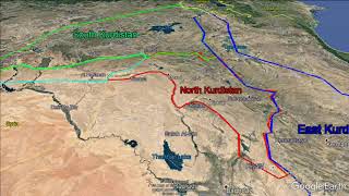 Kurdistan Map نەخشەی کوردستان خارطة كوردستان