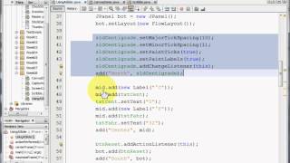 Java GUI - Using a slider bar