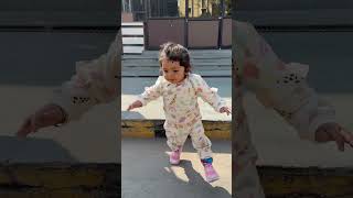 Cute baby jump 😱😱😱