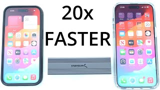iPhone 15 vs iPhone 15 Pro Max External USB-C SSD Real World Speed Test