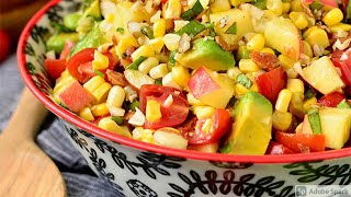 American Corn Salad | Weight lose American Corn Salad | The Best Healthy Corn Salad