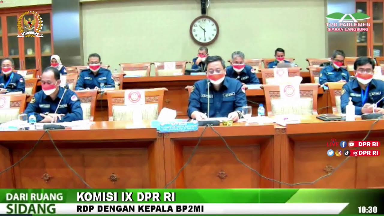 LIVE STREAMING - KOMISI IX DPR RI RAPAT DENGAR PENDAPAT DENGAN KEPALA ...