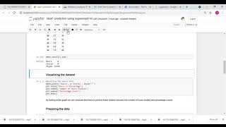 Prediction using Supervised ML(linear regression)