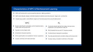 Model Predictive Control and Reinforcement Learning -L1