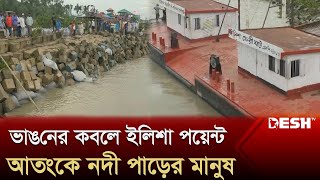 ভোলার মেঘনায় ভয়াবহ ভাঙন, সিসি ব্লকে ধস | Bhola News | Meghna River Erosion | Desh TV