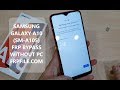 Samsung Galaxy A10 (SM-A105) FRP Bypass without PC