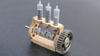Making 3 Cylinder Engine Using Magnets