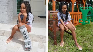 Girl with BROKEN LEG Finally Gets Her HAPPINESS BACK | FamousTubeFamily