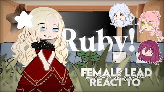 || ruby || manhwa female lead react to... || part 1 || GCRV || catsandbread! ☆〜（ゝ。∂）