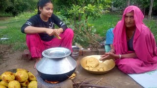 दादी मां के हाथ की बनी बाफला बाटी || Traditional Rajasthani Food || Traditional Indian Food