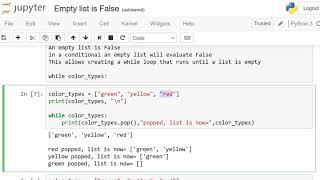 Empty list is False in Python