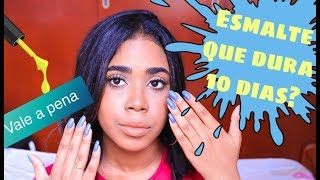 ESMALTE  EFEITO GEL QUE DURA 10 DIAS? #valeapena