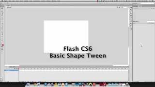 Flash CS6 Simple Shape Tween Tutorial