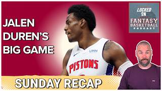 NBA Fantasy Basketball: Sunday Showdowns - Duren Shines & Booker Sizzles #NBA #fantasybasketball