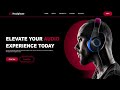 How to Create Headphones Website Using HTML & CSS | Fast Code