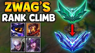 2 HOURS OF ZWAG STOMPING EMERALD ELO! (ZWAG'S CLIMB TO DIAMOND)