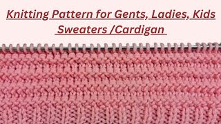 Knitting pattern for gents, ladies,kids sweaters/cardigan |Sweater bunai