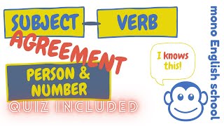 Subject-Verb Agreement: Agreement with Person and Number | Grammar Practice | mono English school